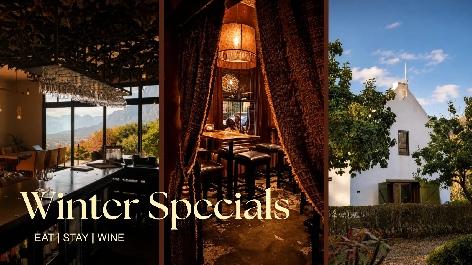 Winter Specials in Cape Town and the Winelands